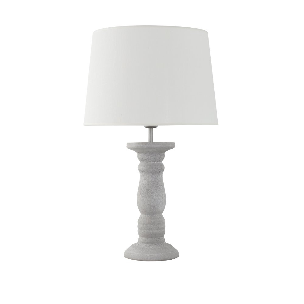 Lámpara de Mesa de Cerámica Beige de 58cm | Serie ROMINA