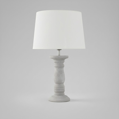 Lámpara de Mesa de Cerámica Beige de 58cm | Serie ROMINA