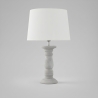 Lámpara de Mesa de Cerámica Beige de 58cm | Serie ROMINA