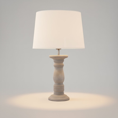 Lámpara de Mesa de Cerámica Beige de 58cm | Serie ROMINA