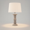 Lámpara de Mesa de Cerámica Beige de 58cm | Serie ROMINA