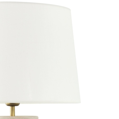 Lámpara de Mesa de Cerámica Beige de 58cm | Serie ROMINA
