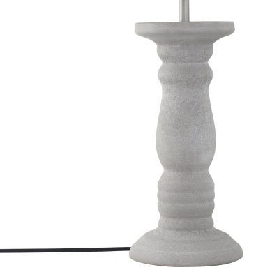 Lámpara de Mesa de Cerámica Beige de 58cm | Serie ROMINA