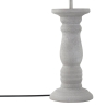 Lámpara de Mesa de Cerámica Beige de 58cm | Serie ROMINA