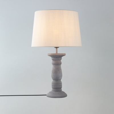 Lámpara de Mesa de Cerámica Beige de 58cm | Serie ROMINA