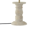 Lámpara de Mesa de Cerámica Beige de 43cm | Serie ROMINA