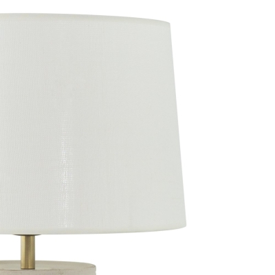 Lámpara de Mesa de Cerámica Beige de 43cm | Serie ROMINA