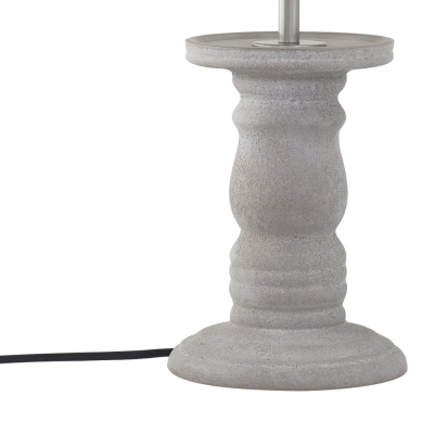 Lámpara de Mesa de Cerámica Beige de 43cm | Serie ROMINA