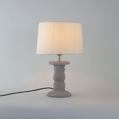 Lámpara de Mesa de Cerámica Beige de 43cm | Serie ROMINA