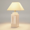 Lámpara de Mesa de Cerámica Beige | Serie ALBA