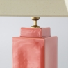 Lámpara de Mesa de Cerámica Beige | Serie ALBA