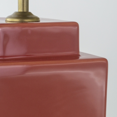 Lámpara de Mesa de Cerámica Beige | Serie ALBA
