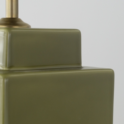 Lámpara de Mesa de Cerámica Beige | Serie ALBA
