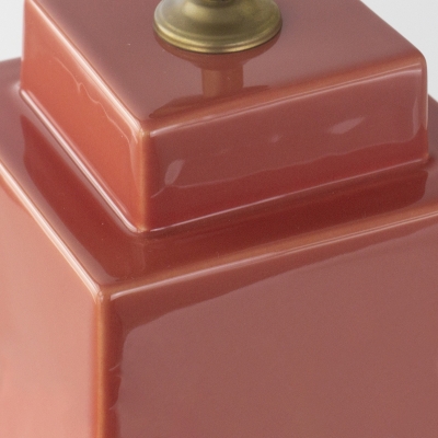 Lámpara de Mesa de Cerámica Beige | Serie ALBA
