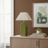 Lámpara de Mesa de Cerámica Beige | Serie ALBA